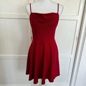 City Studio red dress with sparkle